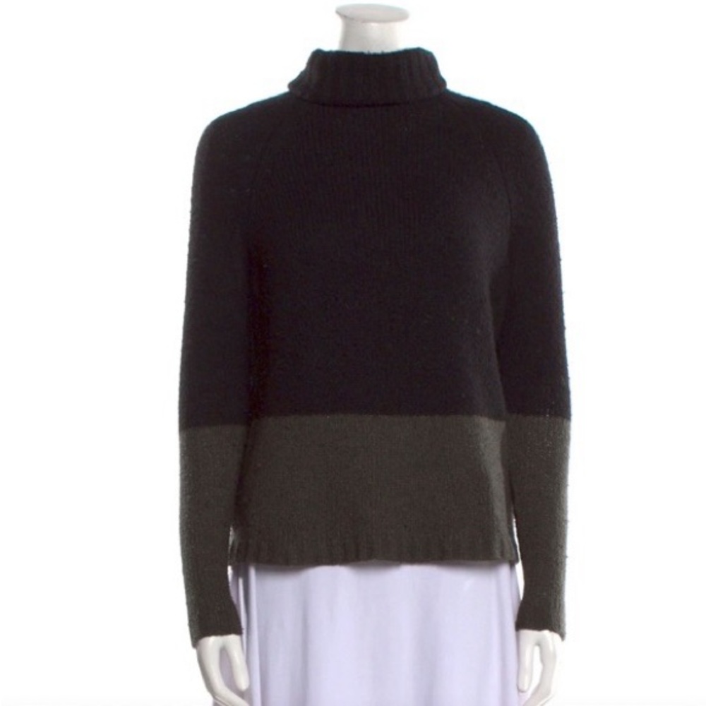 Vince Color Block Turtleneck Sweater - image 1